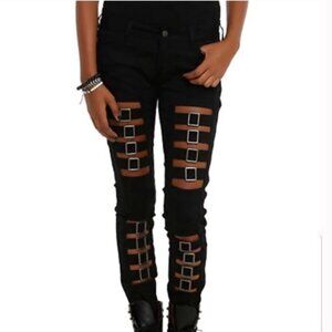 ROYAL BONES by TRIPP Buckle Skinny Jeans Sz 9 NWOT